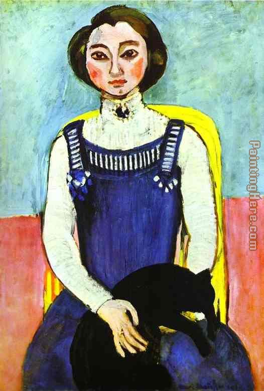 Henri Matisse Girl with A Black Cat